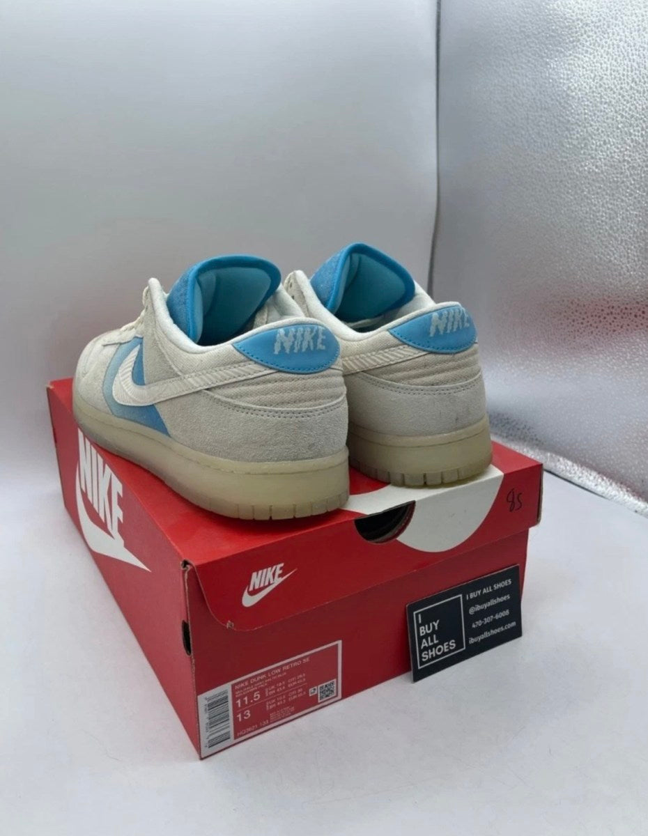 Nike Dunk Low SE LA 11.5 (Moderately Worn Pre-Owned)NikeSail/Pale Ivory/Baltic Blue - Image 6