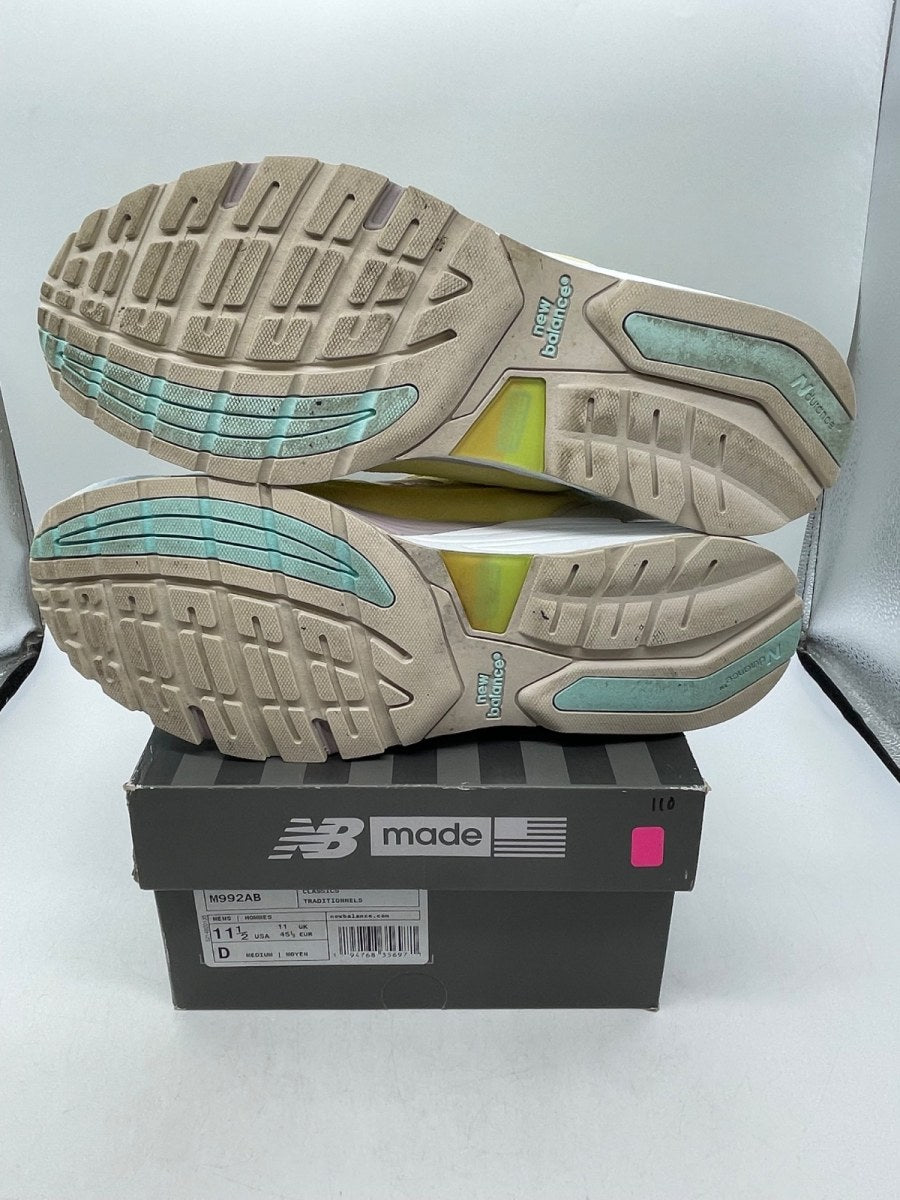 New Balance 992 Yellow Beige 11.5 (Moderately Worn Pre-Owned)New BalanceYellow/Beige-Green - Image 7