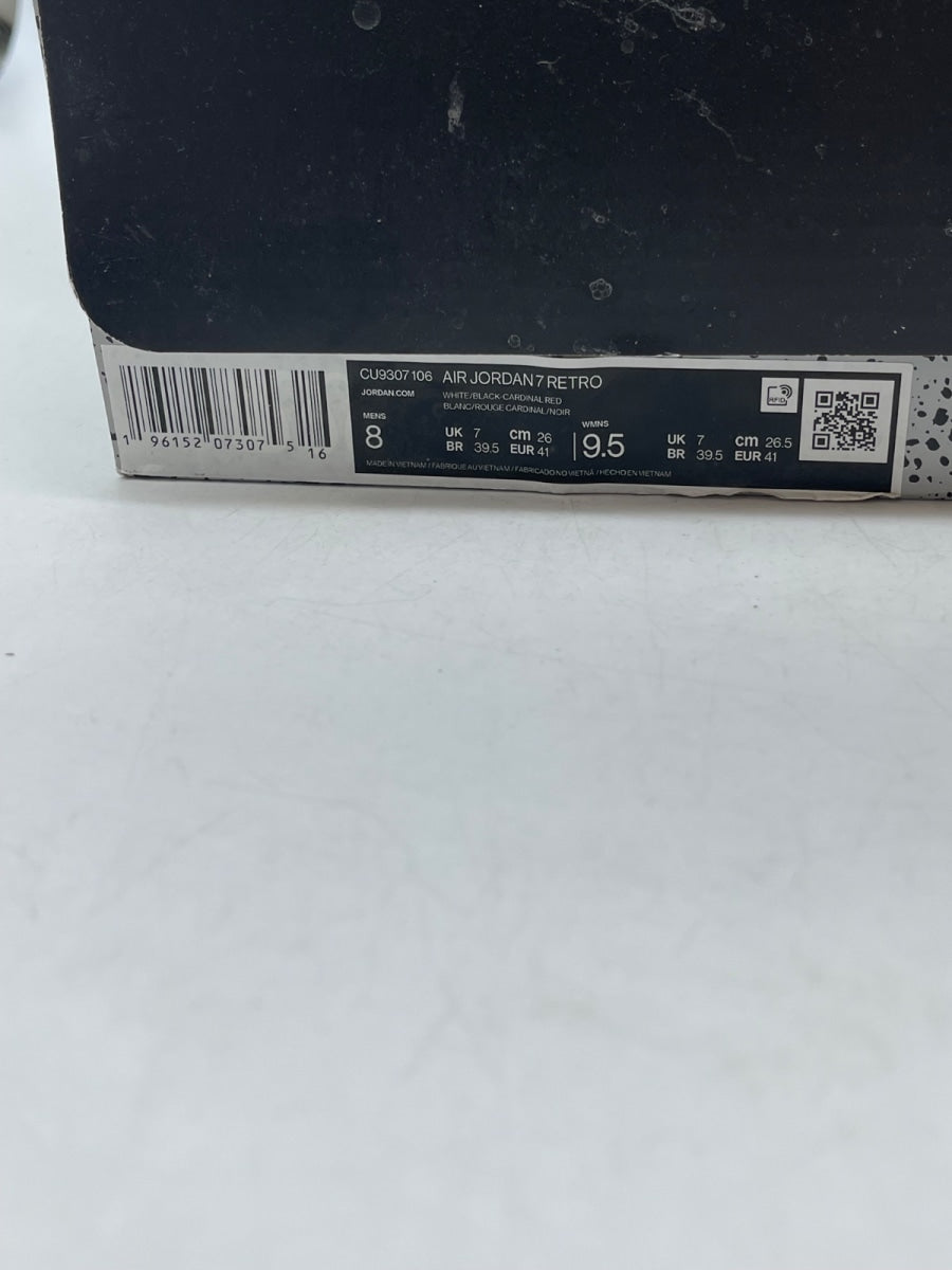 Jordan 7 Retro Cardinal (2022) 8 (Moderately Worn Pre-Owned) - Image 9