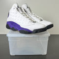 Jordan 13 Retro Lakers 11 (Lightly Worn Pre-Owned)JordanWhite/Black-Court Purple-University Gold - Image 1