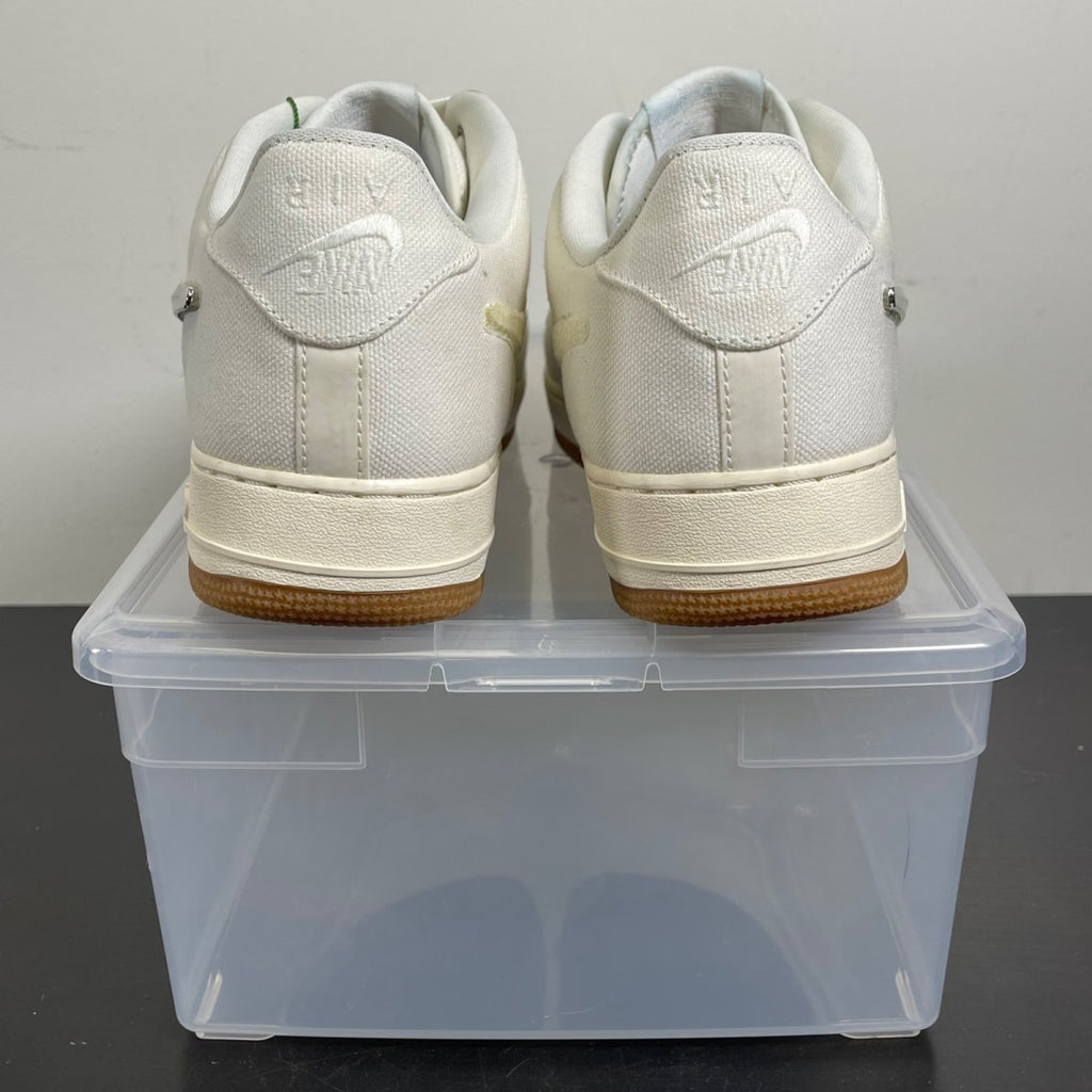 Nike Air Force 1 Low Travis Scott Sail 11.5 (Moderately Worn Pre-Owned)NikeSail/Sail-Gum Light Brown - Image 4