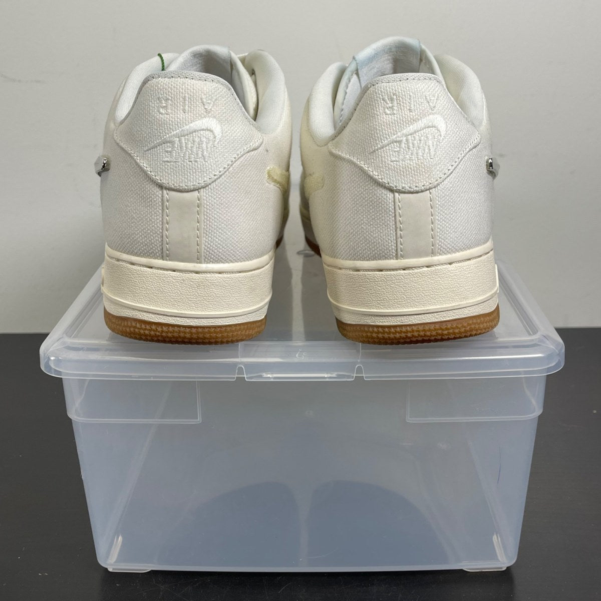 Nike Air Force 1 Low Travis Scott Sail 11.5 (Moderately Worn Pre-Owned)NikeSail/Sail-Gum Light Brown - Image 4
