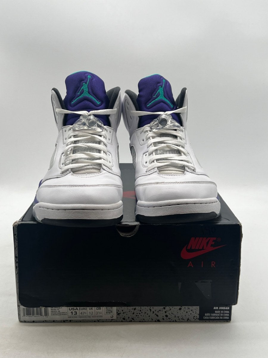 Jordan 5 Retro Grape (2025) 13 (Moderately Worn Pre-Owned) - Image 2