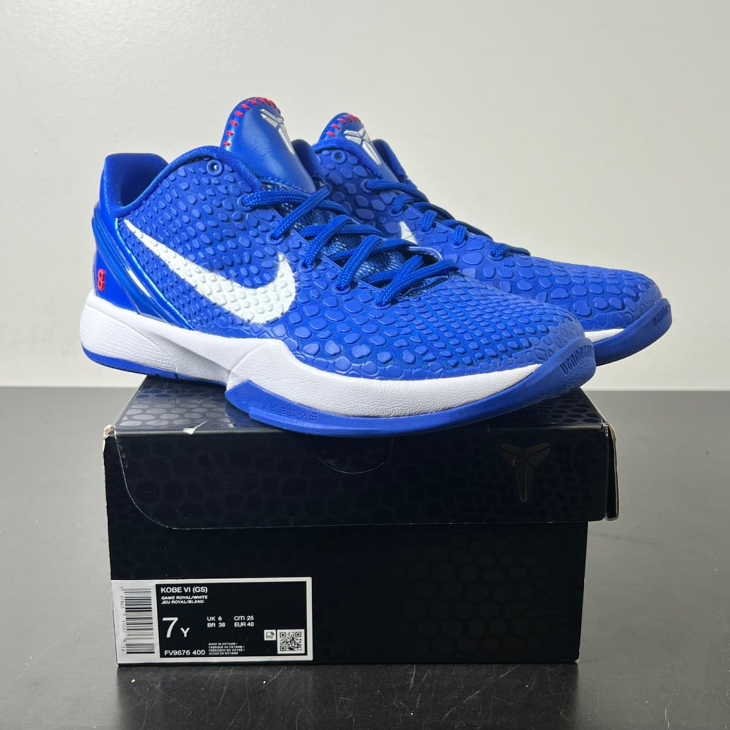 Nike Kobe 6 Dodgers (GS) 7Y (Lightly Worn Pre-Owned)NikeGame Royal/White/University Red - Image 1