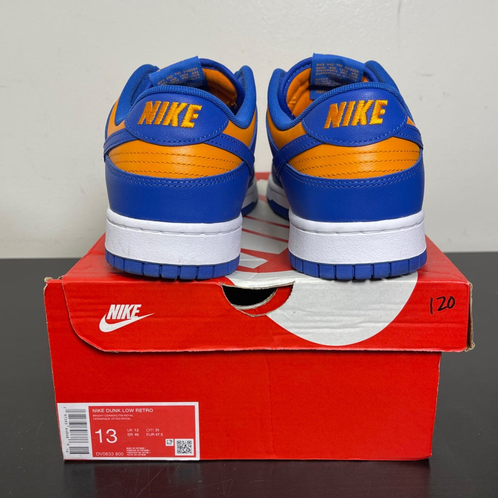 Nike Dunk Low Knicks 13 (Moderately Worn Pre-Owned)NikeBright Ceramic/Team Royal/University Red - Image 4