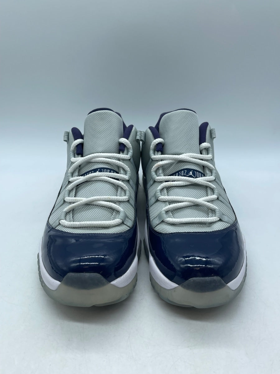 Jordan 11 Retro Low Georgetown 13 (Moderately Worn Pre-Owned)JordanGrey Mist/White-Midnight Navy - Image 2