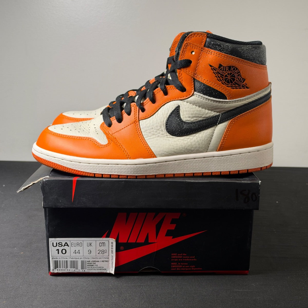 Jordan 1 Retro Reverse Shattered Backboard (Size 10) - aux