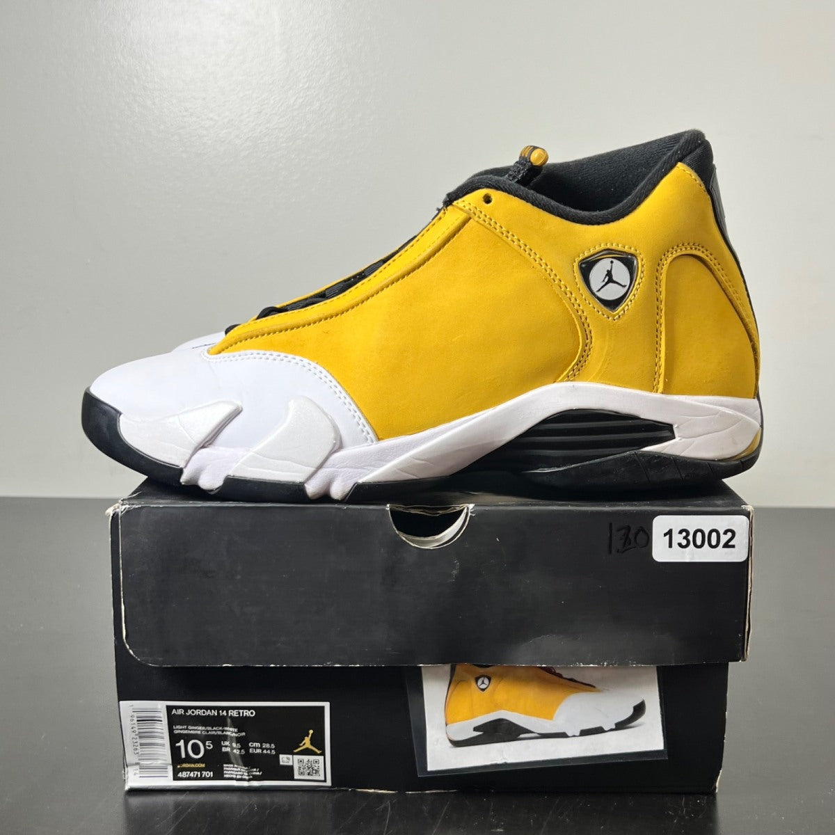 Jordan 14 Retro Light Ginger (2022) 10.5 (Lightly Worn Pre-Owned)JordanLight Ginger/Black/White - Image 3