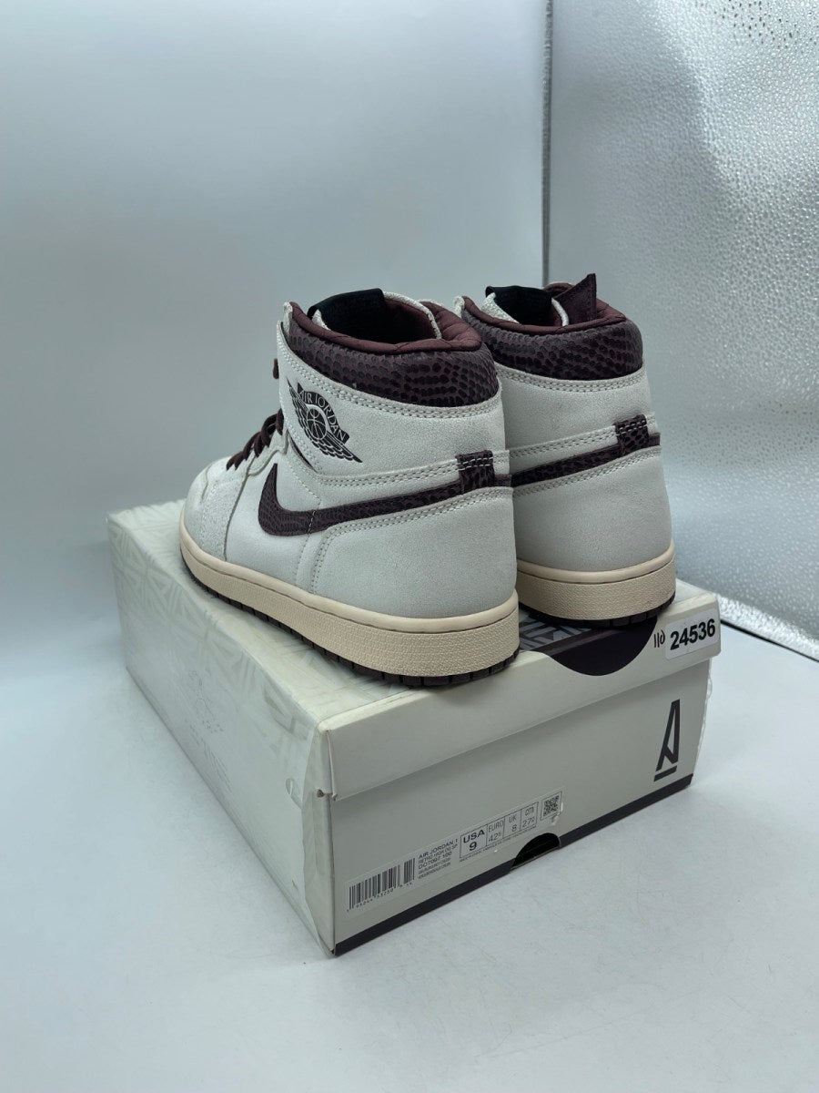 Jordan 1 Retro High OG A Ma Maniére 9 (Moderately Worn Pre-Owned)JordanSail/Burgundy Crush - Image 4