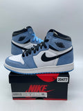 Jordan 1 Retro High OG University Blue (GS) 6Y (Moderately Worn Pre-Owned) - Image 1