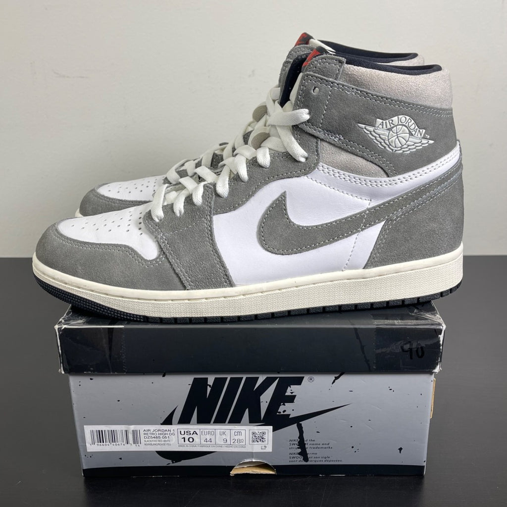 Jordan 1 Retro High OG Washed Black 10 (Moderately Worn Pre-Owned)JordanBlack/Fire Red/Light Smoke Grey/Sail - Image 3