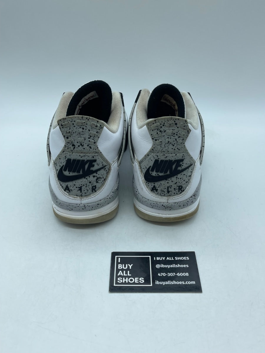 Jordan 4 Retro White Cement (2016) 8.5 (Moderately Worn Pre-Owned) - Image 3