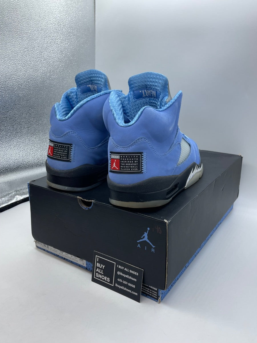 Jordan 5 Retro UNC University Blue 10.5 (Moderately Worn Pre-Owned) - Image 5
