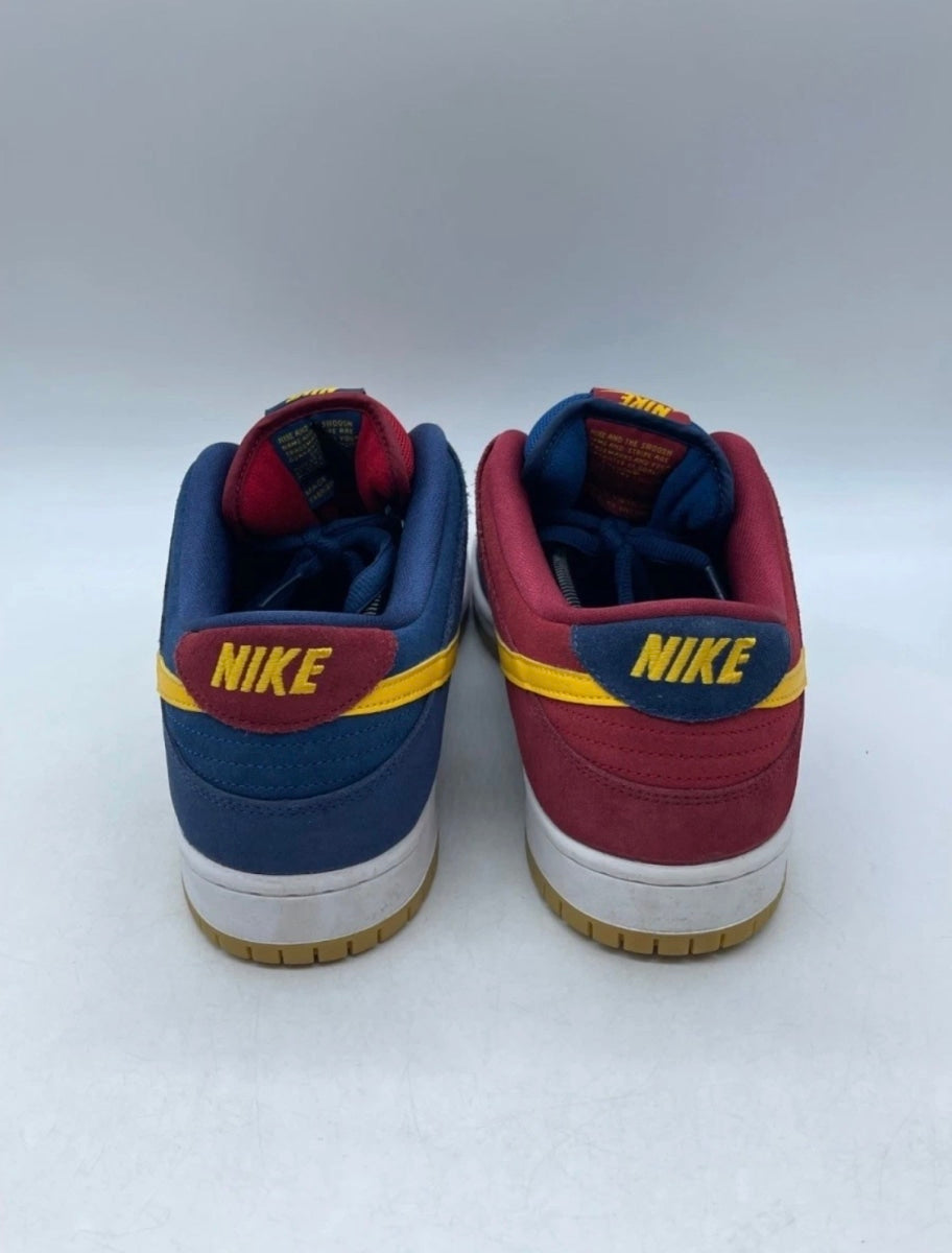 Nike SB Dunk Low Barcelona 13 (Lightly Worn Pre-Owned)NikeMaroon/Navy-Gold - Image 5
