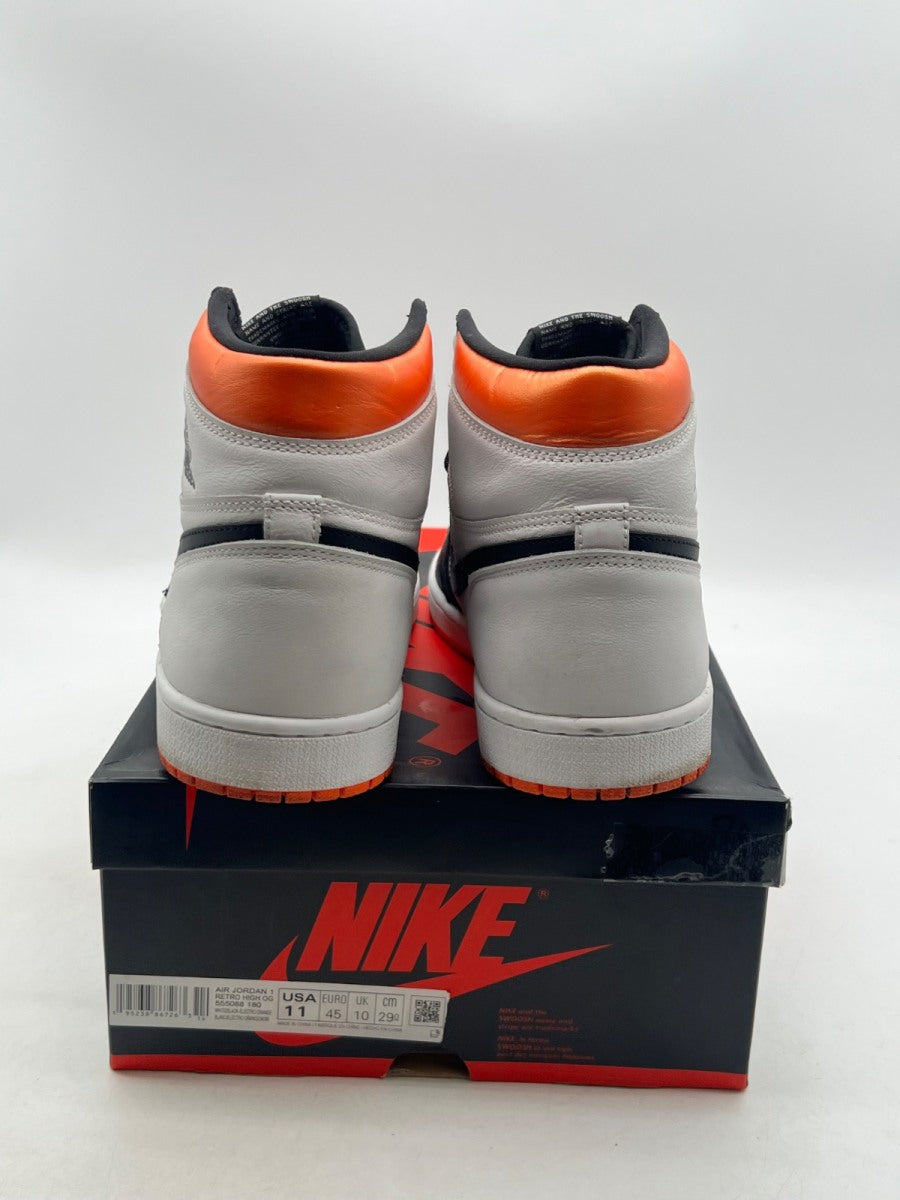 Jordan 1 Retro High Electro Orange 11 (Lightly Worn Pre-Owned)JordanWhite/Electro Orange-Black - Image 3