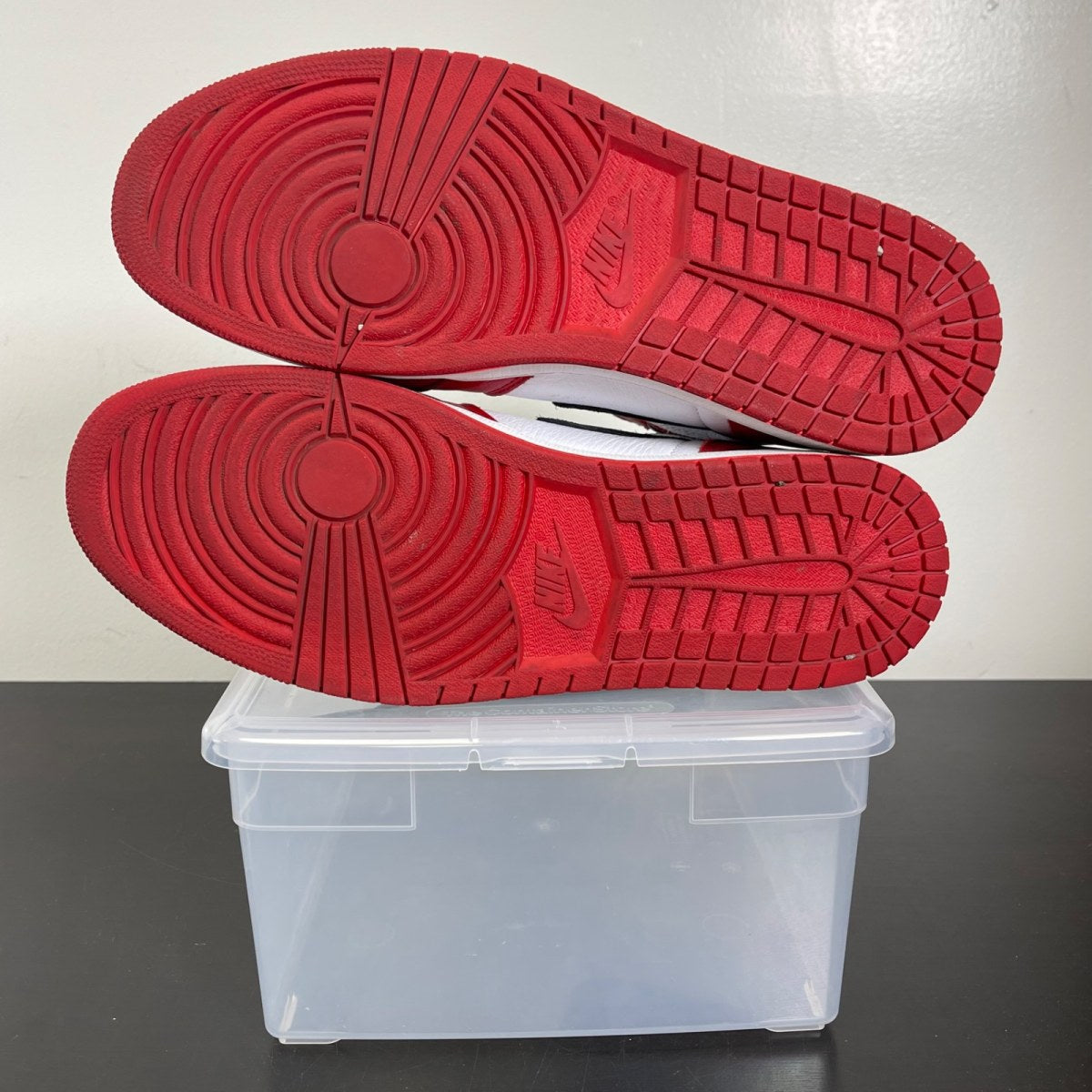 Jordan 1 Retro High Homage To Home (Non-numbered) 14 (Moderately Worn Pre-Owned)JordanBlack/University Red-White - Image 5