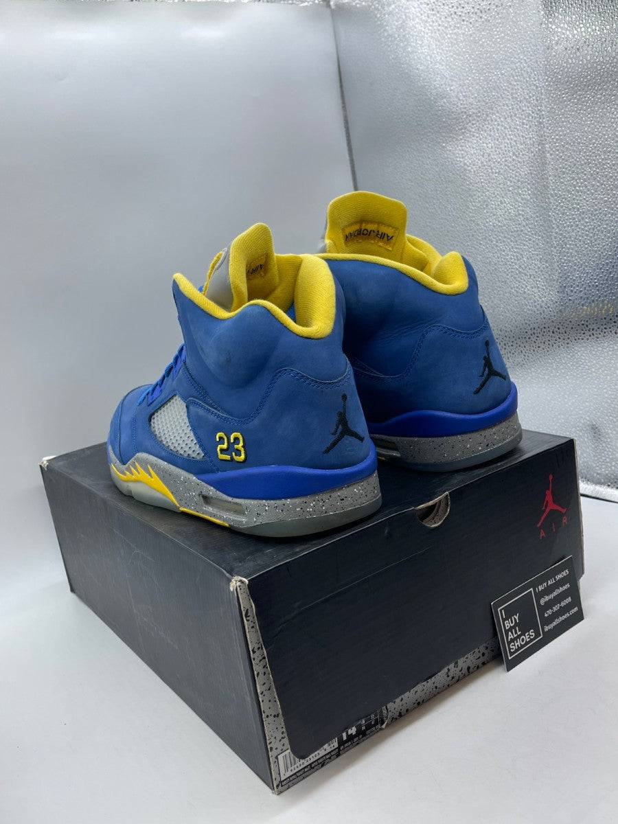 Jordan 5 Retro JSP Laney Varsity Royal 14 (Moderately Worn Pre-Owned) - Image 4