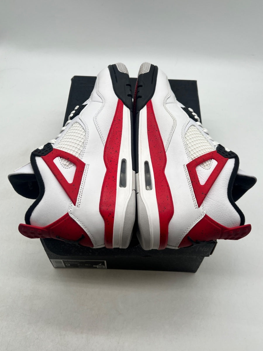 Jordan 4 Retro Red Cement 9 (Lightly Worn Pre-Owned) - Image 9