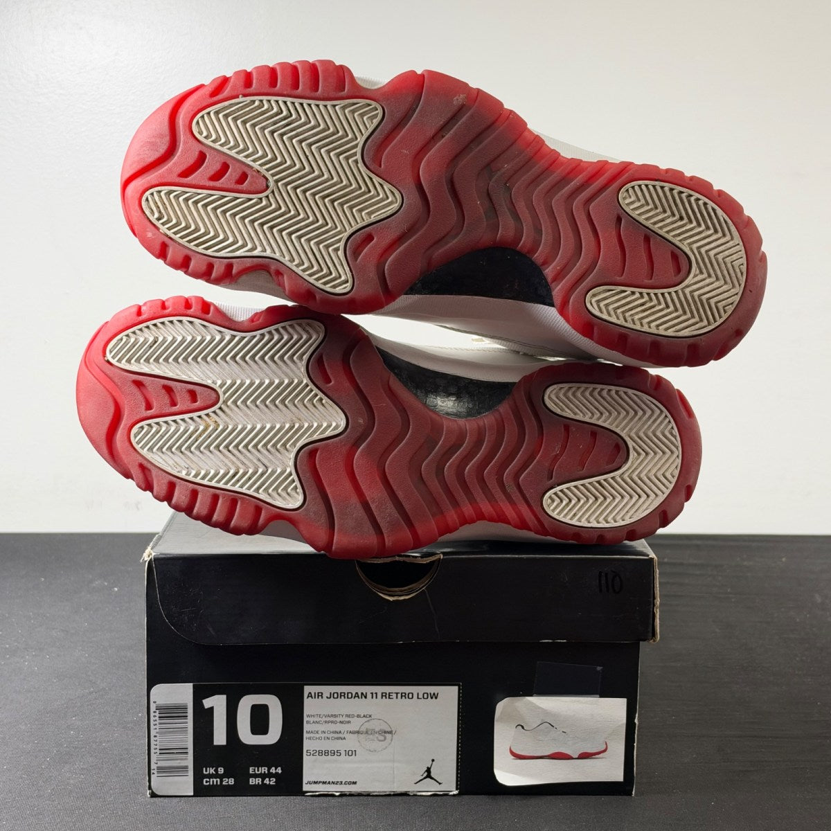 Jordan 11 Retro Low White Red (2012) (Size 10) - Image 6