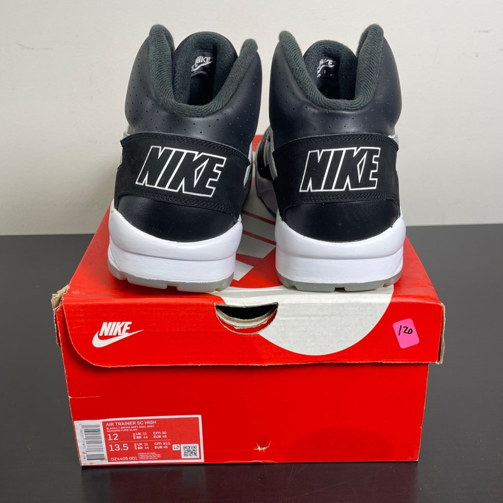 Nike Air Trainer SC High Raiders (2022) 12 (Moderately Worn Pre-Owned)NikeBlack/Light Smoke Grey/Cool Grey - Image 4