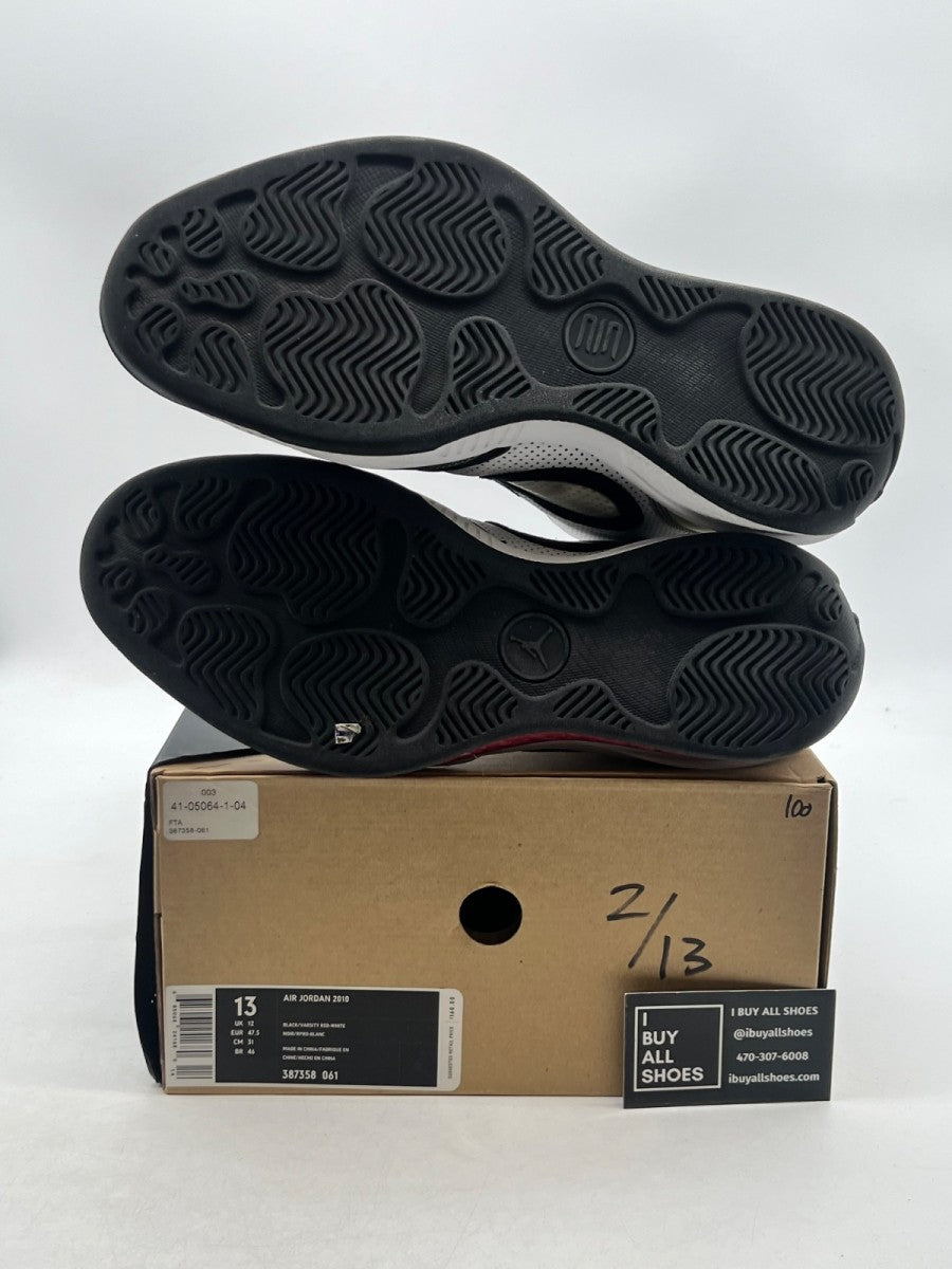 Jordan 2010 Black Varsity Red 13 (Moderately Worn Pre-Owned)