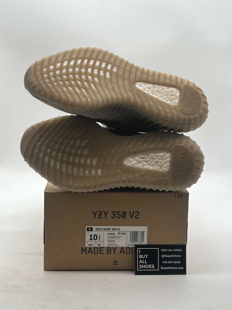 adidas Yeezy Boost 350 V2 Slate 10.5 (Lightly Worn Pre-Owned) - Image 7