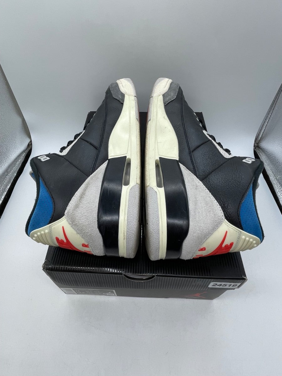 Jordan 3 Retro OG Rare Air 11 (Moderately Worn Pre-Owned)JordanBlack/Chile Red/Neutral Grey/Military Blue/Coconut Milk - Image 6