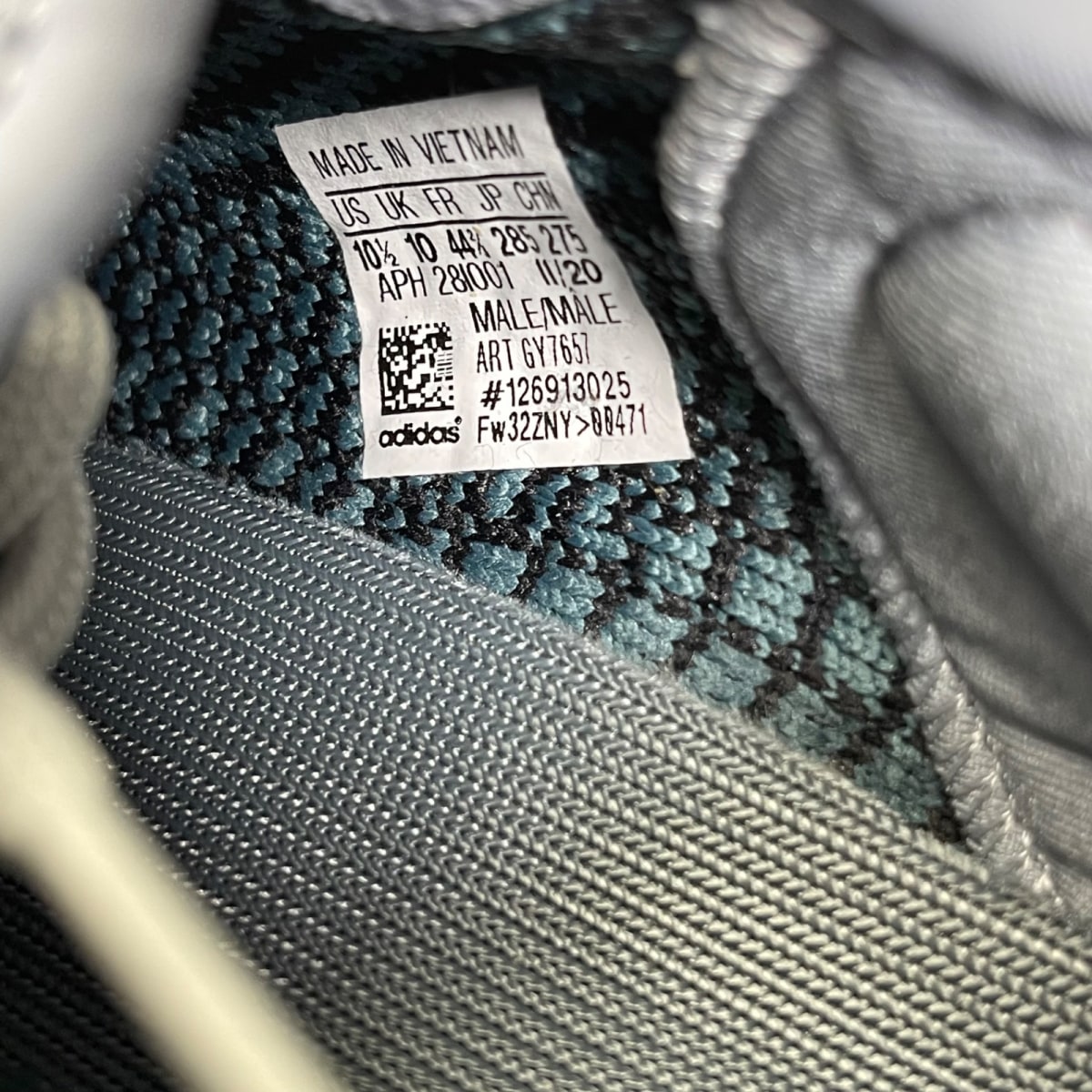 adidas Yeezy Boost 350 V2 Ash Blue 10.5 (Moderately Worn Pre-Owned)adidasAsh Blue/Ash Blue/Ash Blue - Image 6