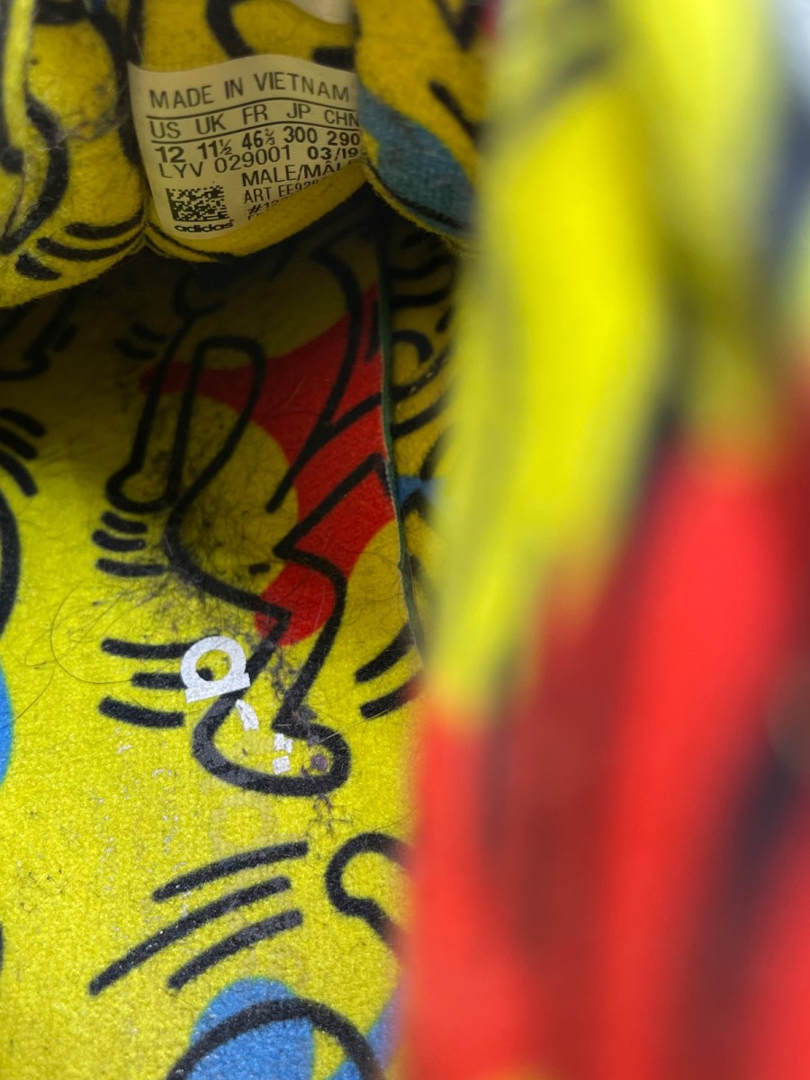 Keith Haring x adidas Nizza High RF 'Pop Art' 12 (Moderately Worn Pre-Owned) - Image 8