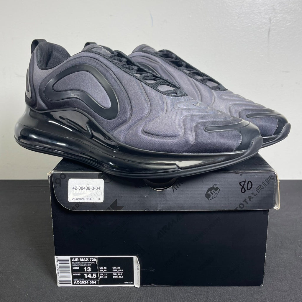 Nike Air Max 720 Total Eclipse 13 (Moderately Worn Pre-Owned)NikeBlack/Black-Anthracite - Image 1
