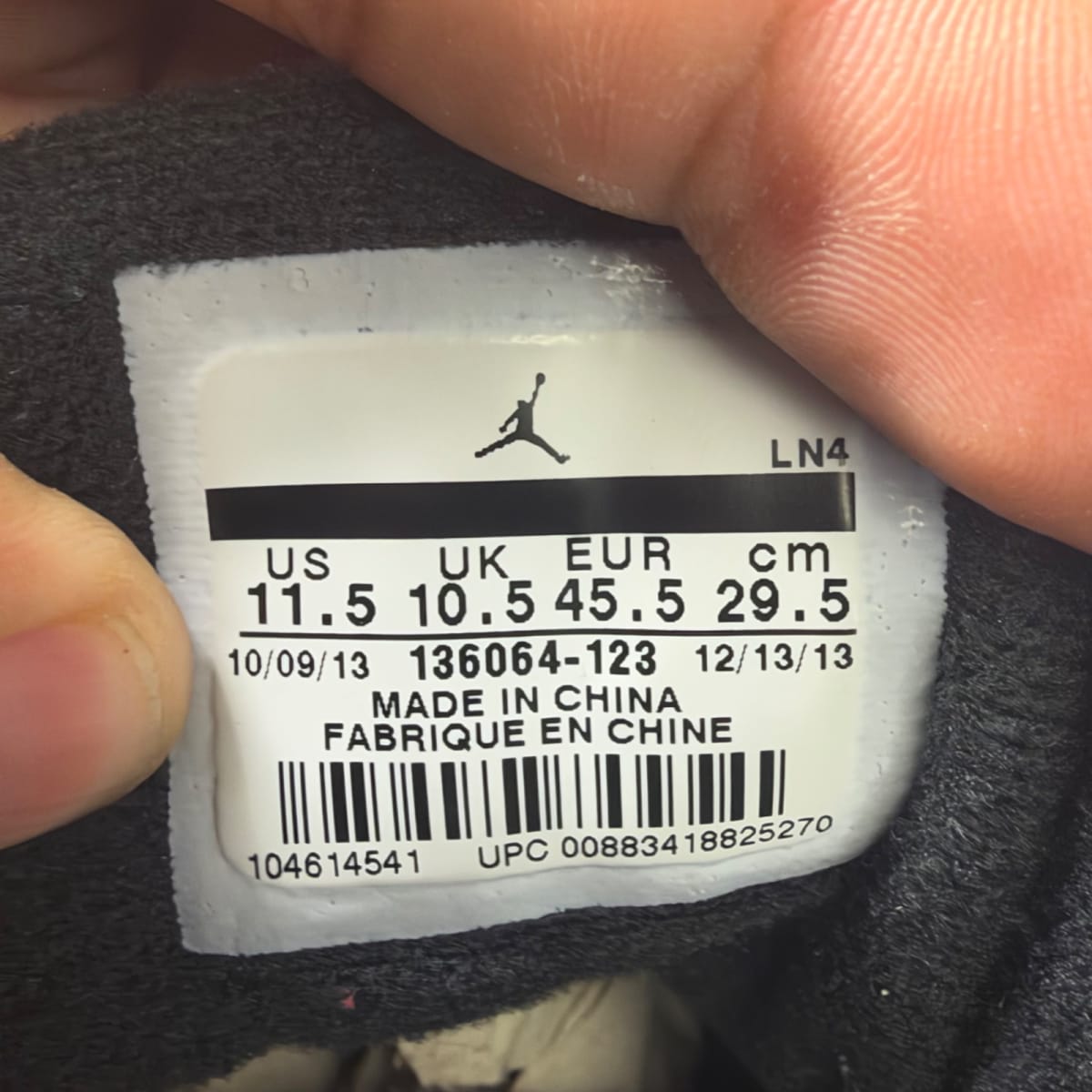 Jordan 3 Retro Infrared 23 (Size 11.5) - aux