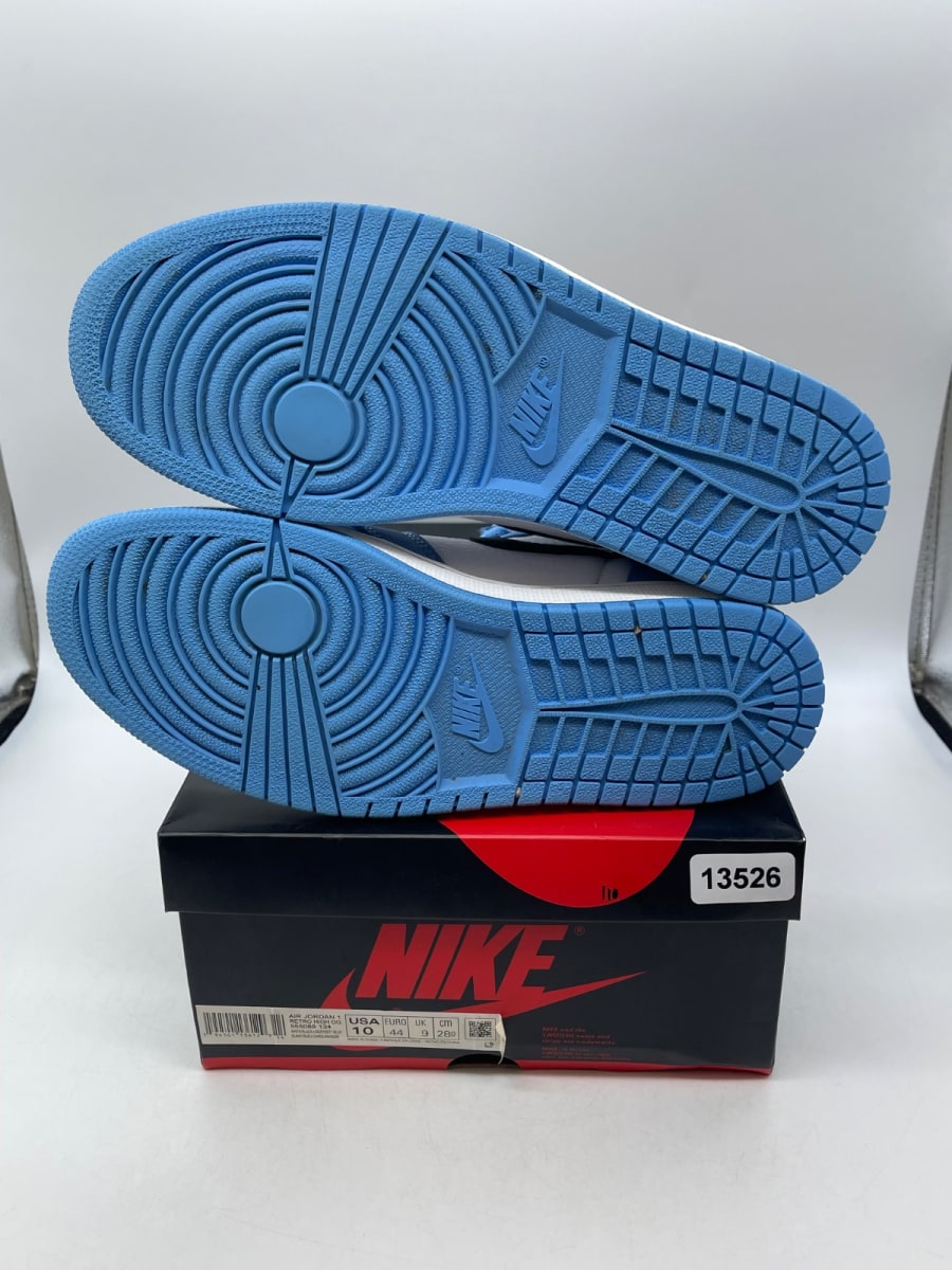 Jordan 1 Retro High OG University Blue 10 (Moderately Worn Pre-Owned)JordanWhite/University Blue-Black - Image 7