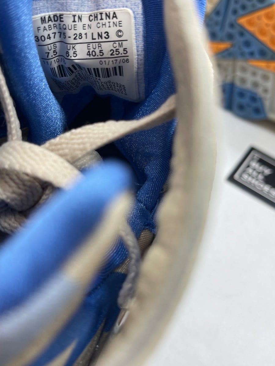 Jordan 7 Retro Pacific Blue 7.5 (Moderately Worn Pre-Owned) - Image 8