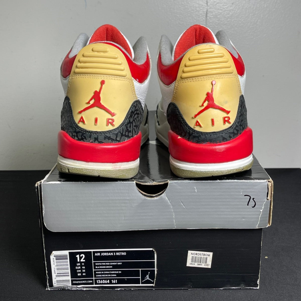 Jordan 3 Retro Fire Red (2007) (Size 12) - Image 4