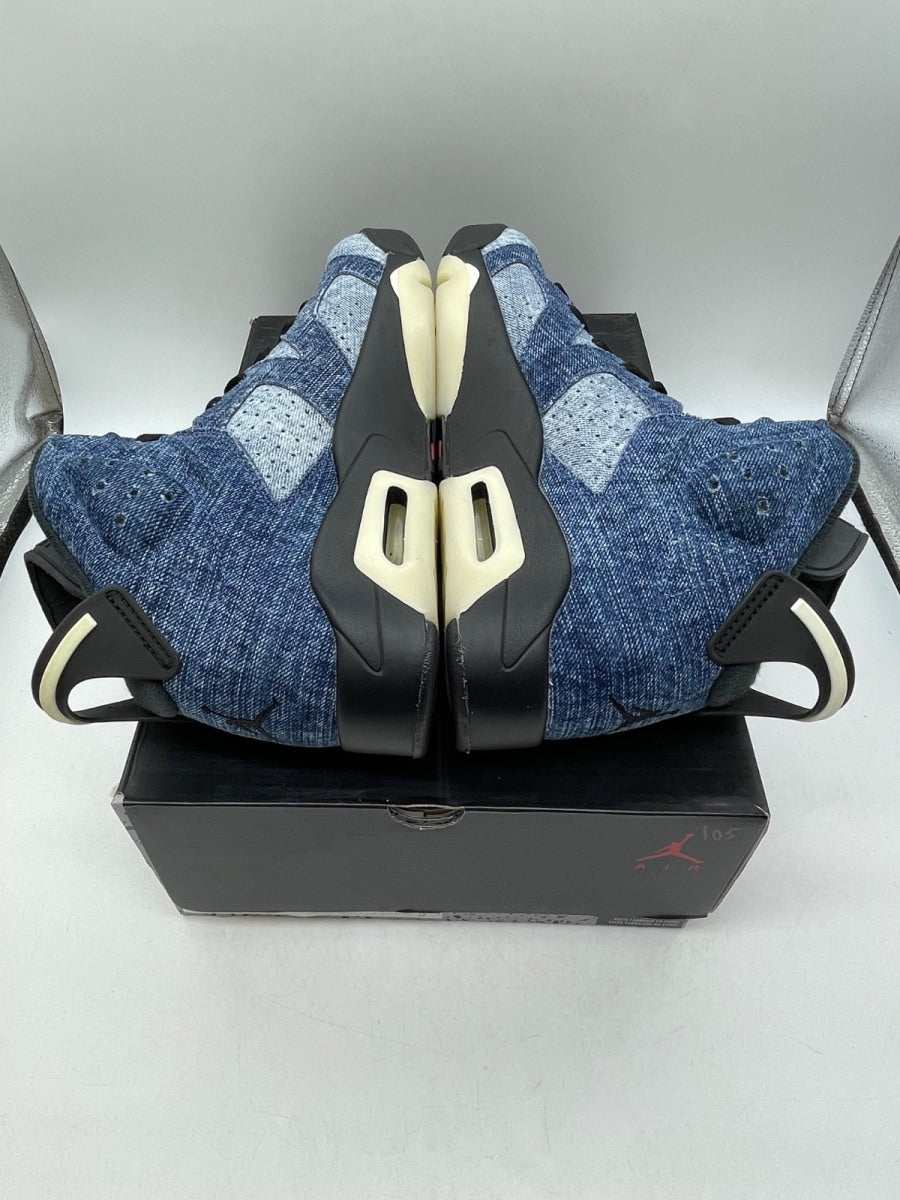 Jordan 6 Retro Washed Denim 9 (Moderately Worn Pre-Owned) - Image 6