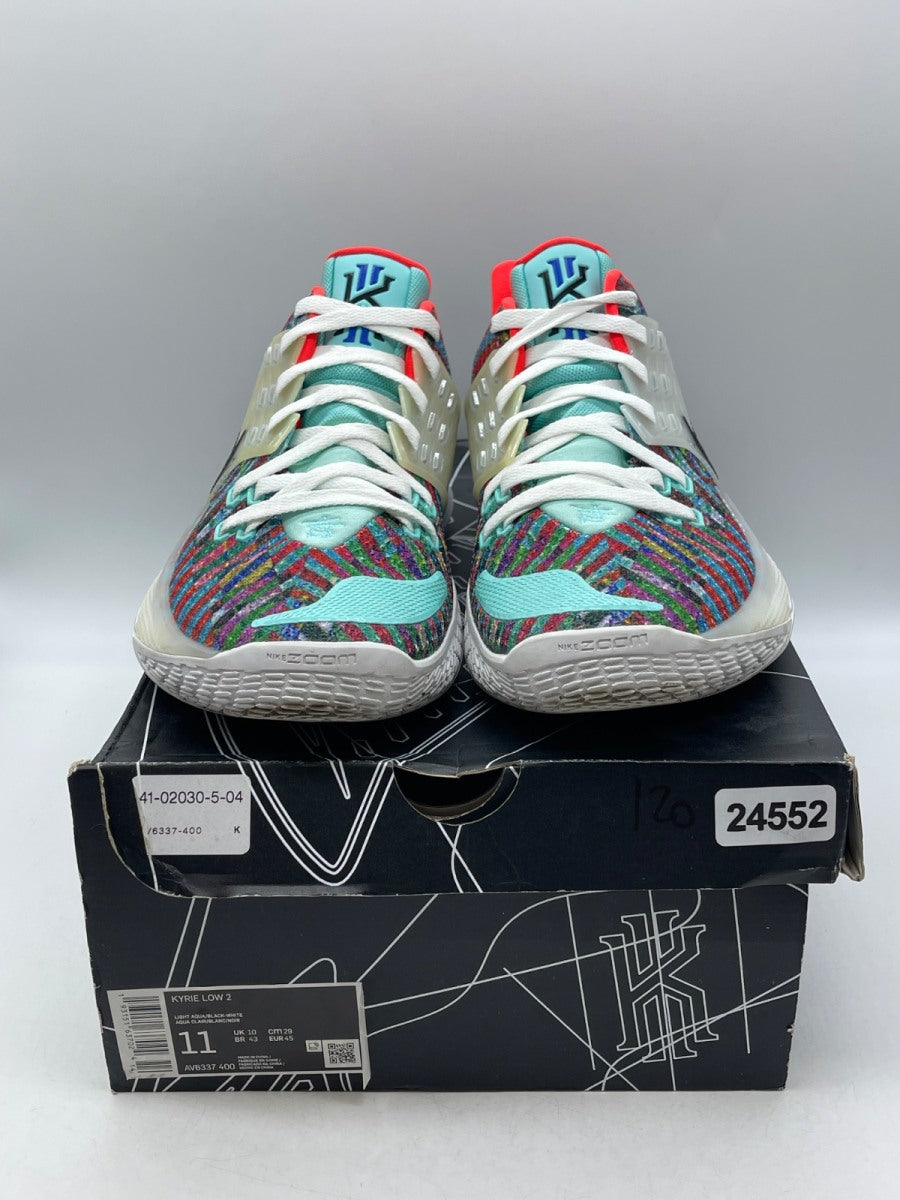 Nike Kyrie Low 2 Multi-Color 11 (Moderately Worn Pre-Owned)NikeLight Aqua/Black-White - Image 2