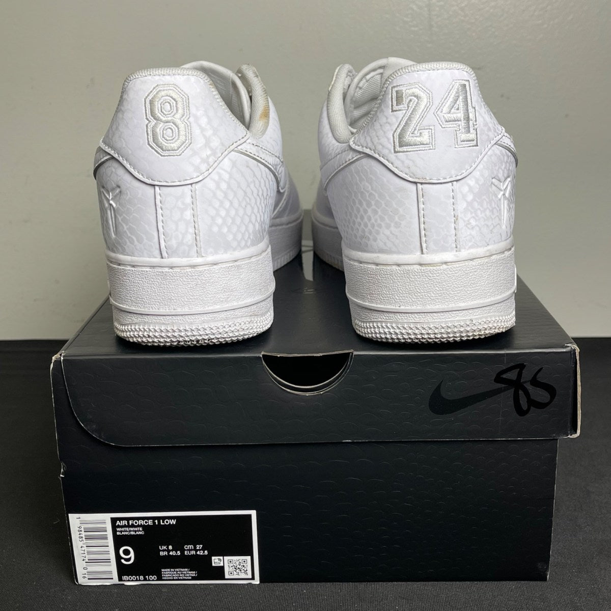Nike Air Force 1 Low Kobe Bryant Forever White (Size 9) - Image 4