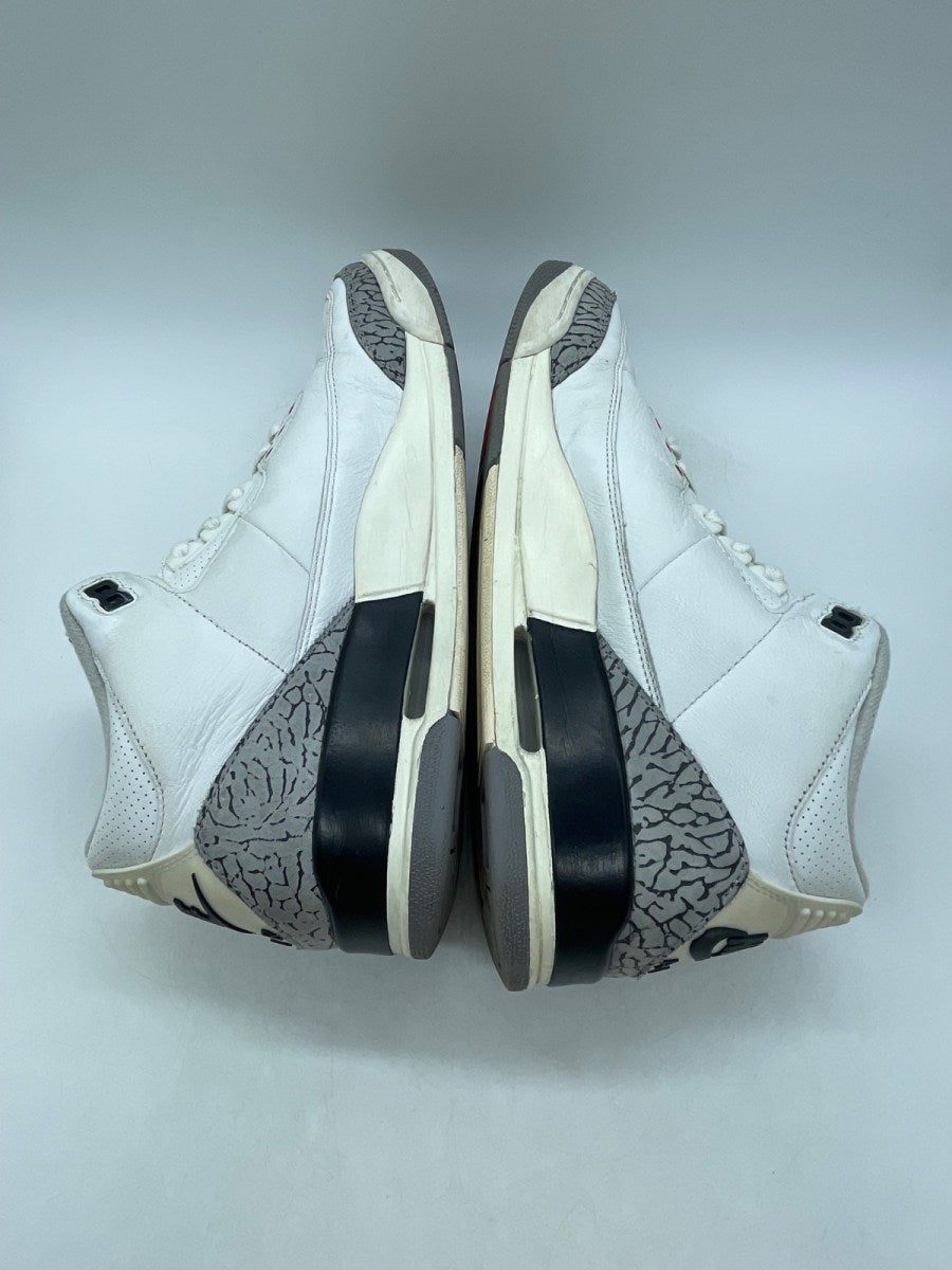 Jordan 3 Retro White Cement Reimagined 11 (Moderately Worn Pre-Owned)JordanSummit White/Fire Red/Black/Cement Grey - Image 6