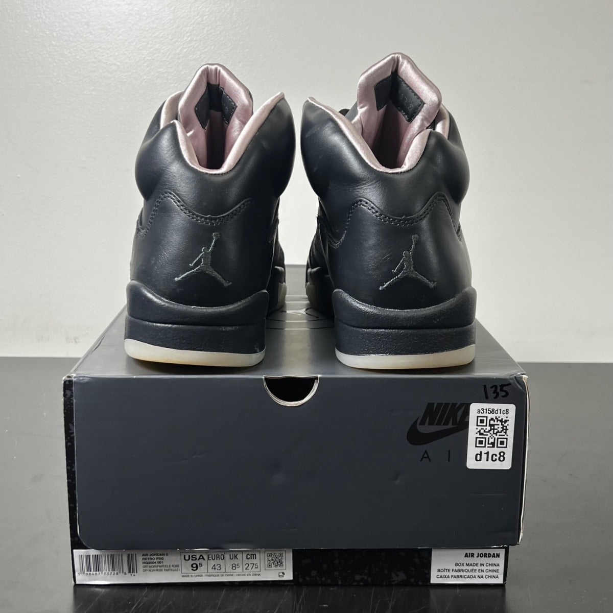 Jordan 5 Retro PSG Paris Saint-Germain Off Noir 9.5 (Lightly Worn Pre-Owned)JordanOff Noir/Particle Rose/Anthracite/Pearl Pink/Sail - Image 5