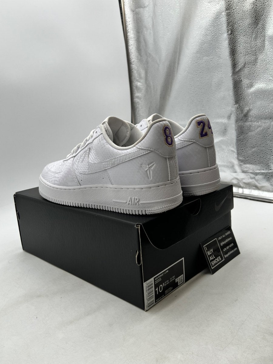 Nike Air Force 1 Low Kobe Bryant Forever White 10.5 (Lightly Worn Pre-Owned) - Image 4