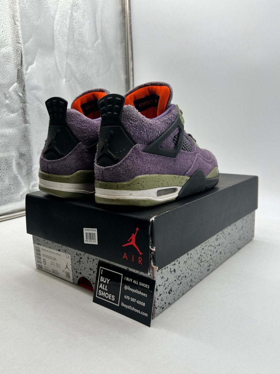 Jordan 4 Retro Canyon Purple (Women's) 8W (Lightly Worn Pre-Owned) - Image 5