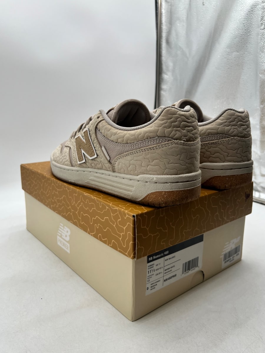 New Balance Numeric 480 Premier Morel Mushroom 11.5 (Lightly Worn Pre-Owned)New BalanceCream/Tan - Image 6