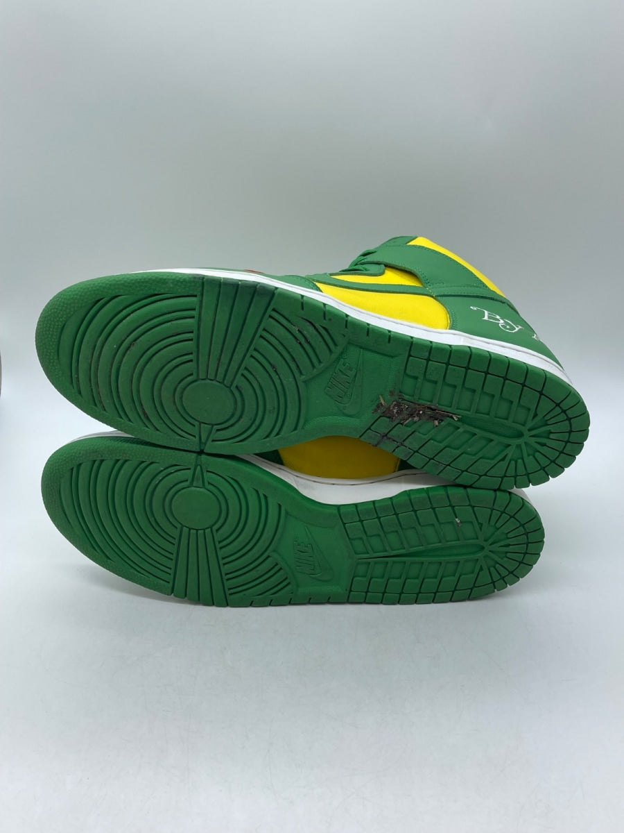 Nike SB Dunk High Supreme By Any Means Brazil 12 (Moderately Worn Pre-Owned)NikeVarsity Maize/Pine Green-White - Image 7
