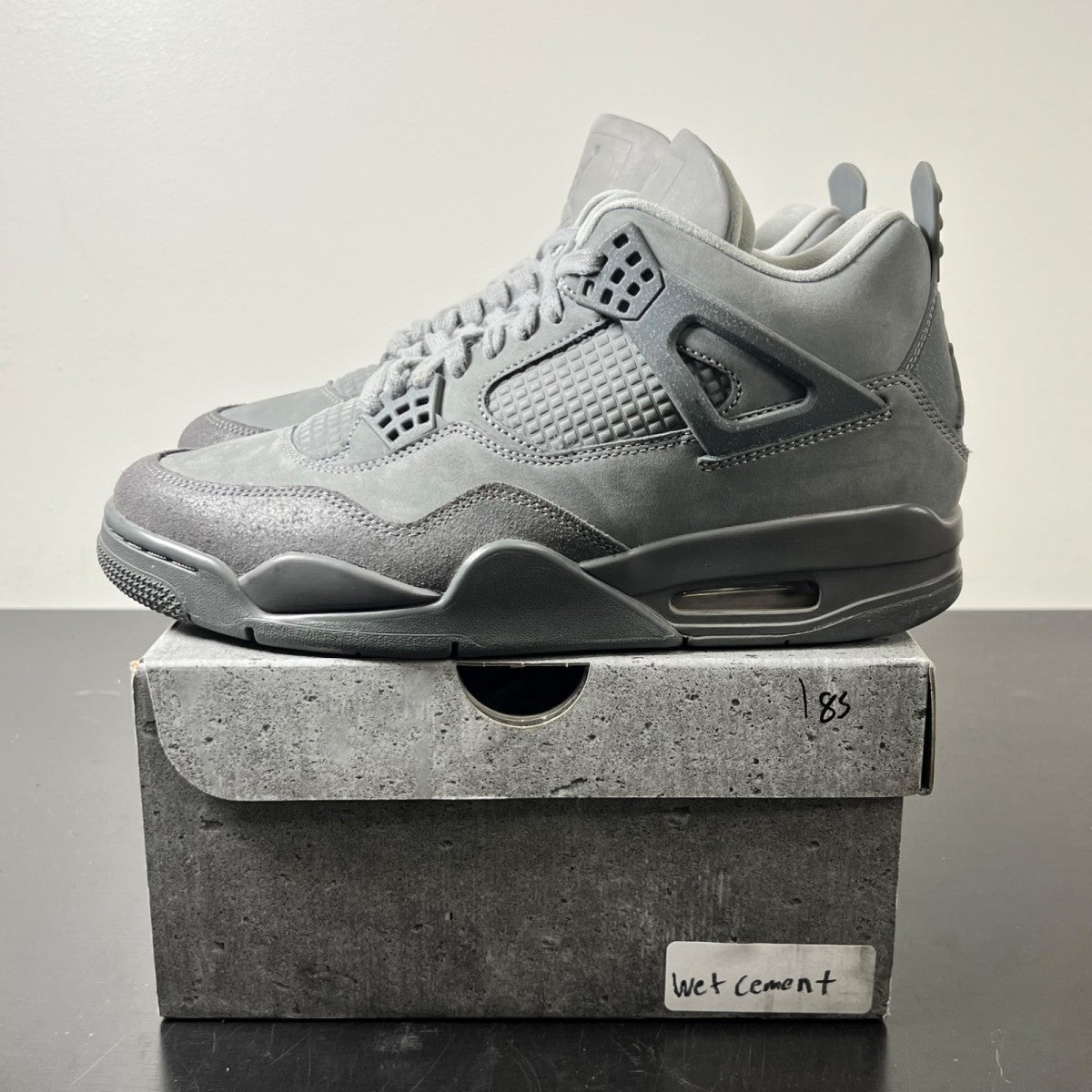 Jordan 4 Retro SE Paris Olympics Wet Cement 9 (Lightly Worn Pre-Owned)JordanSmoke Grey/Iron Grey/Cement Grey/Particle Grey - Image 3