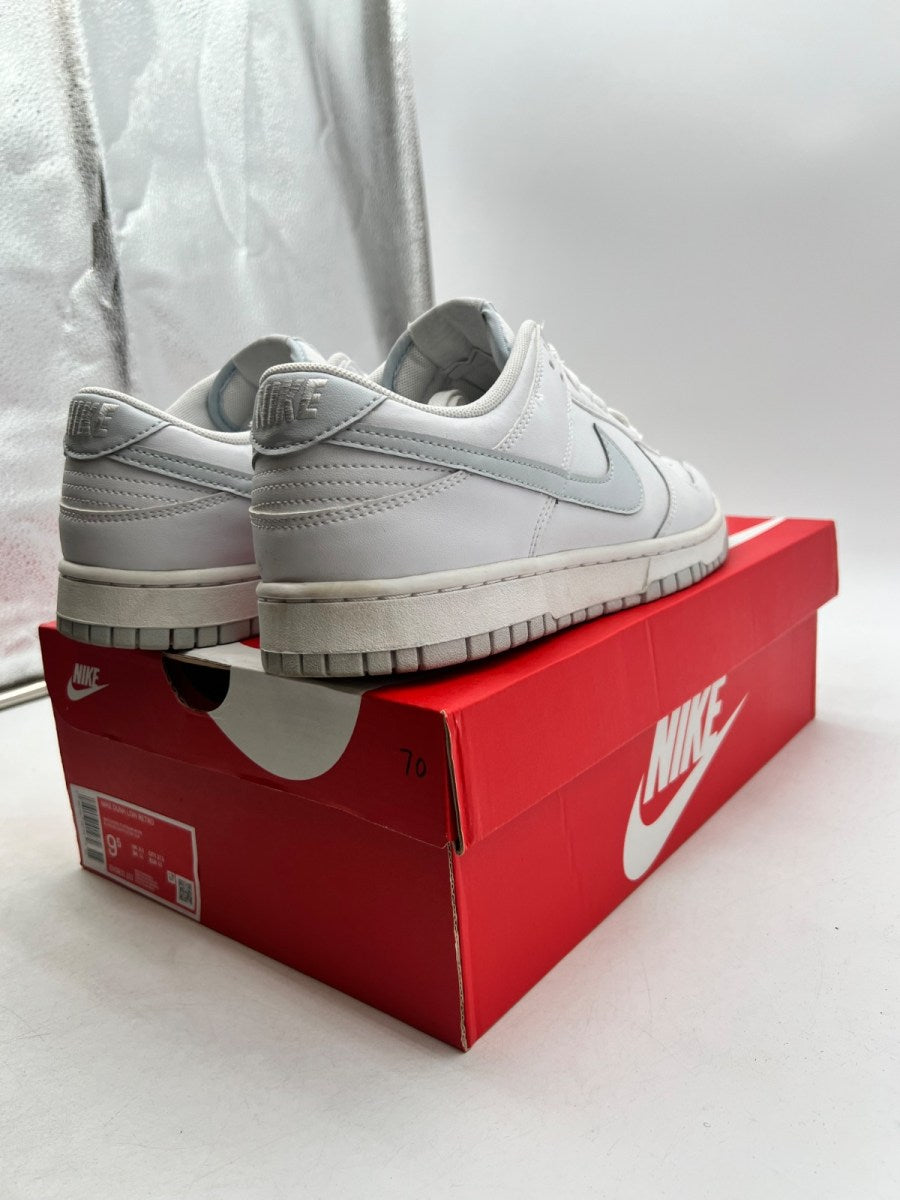 Nike Dunk Low Retro White Pure Platinum 9.5 (Moderately Worn Pre-Owned)NikeWhite/Pure Platinum - Image 5
