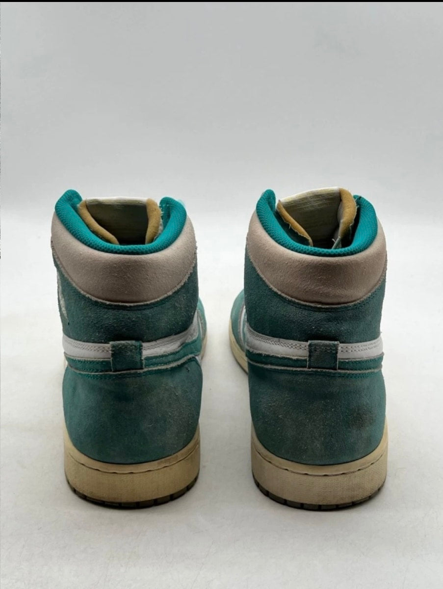 Jordan 1 Retro High Turbo Green 13 (Heavily Worn Pre-Owned)JordanTurbo Green/Sail-White-Light Smoke Grey - Image 3