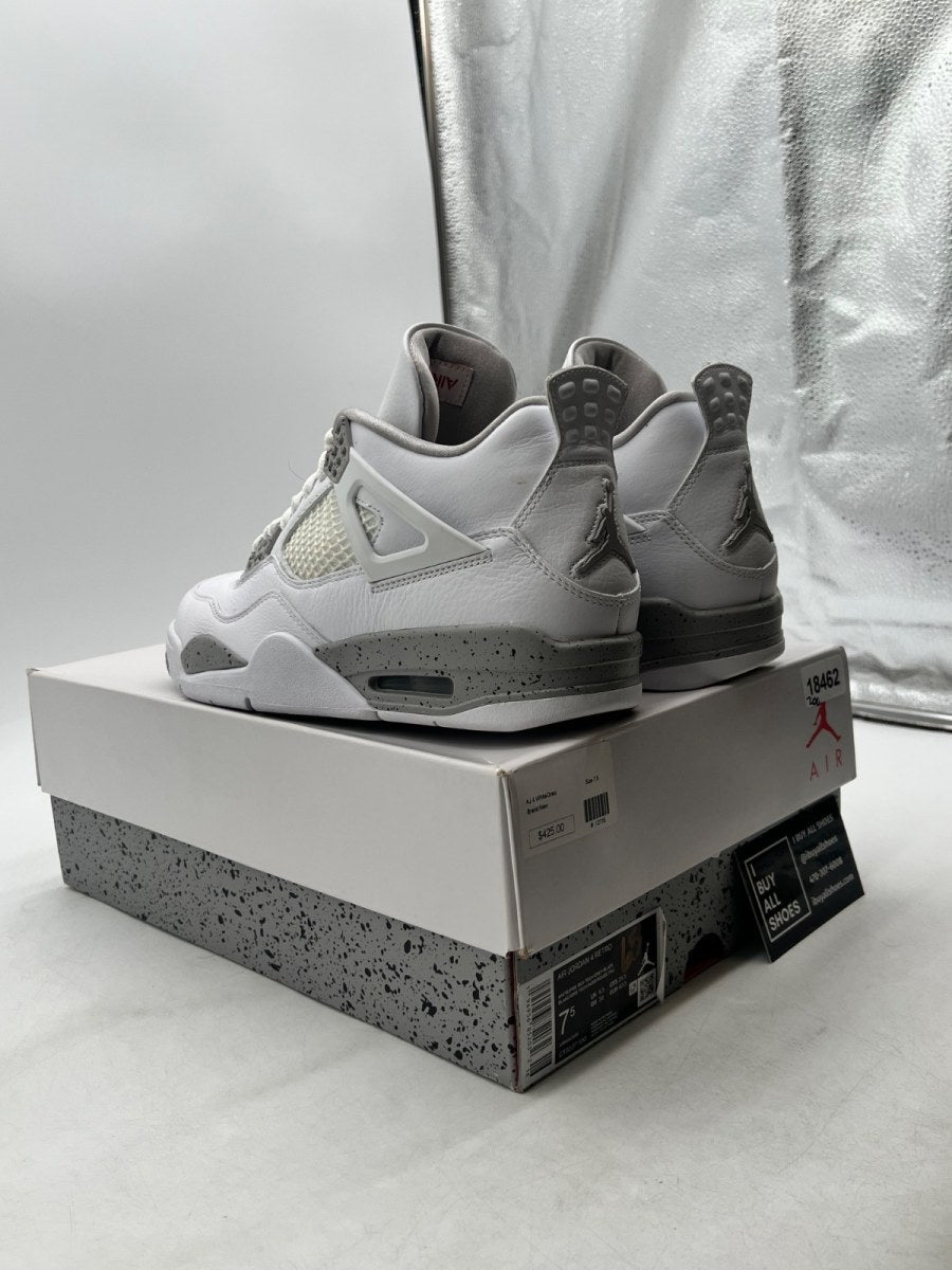 Jordan 4 Retro White Oreo (2021) 7.5 (Lightly Worn Pre-Owned) - Image 4