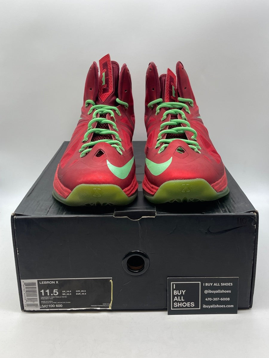 Nike LeBron X Christmas 11.5 (Heavily Worn Pre-Owned) - Image 2