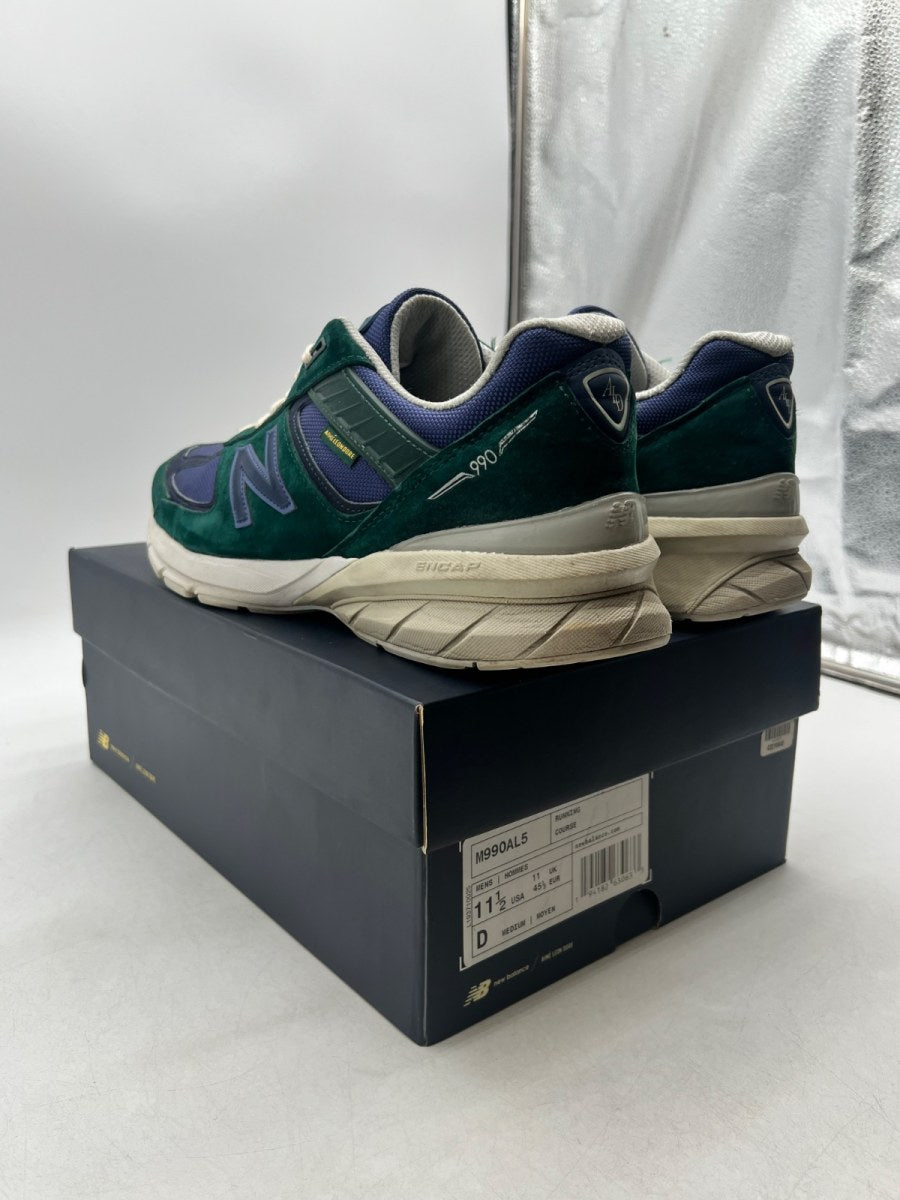 New Balance 990v5 Aime Leon Dore Life in the Balance 11.5 (Moderately Worn Pre-Owned)New BalanceGreen/Blue - Image 6