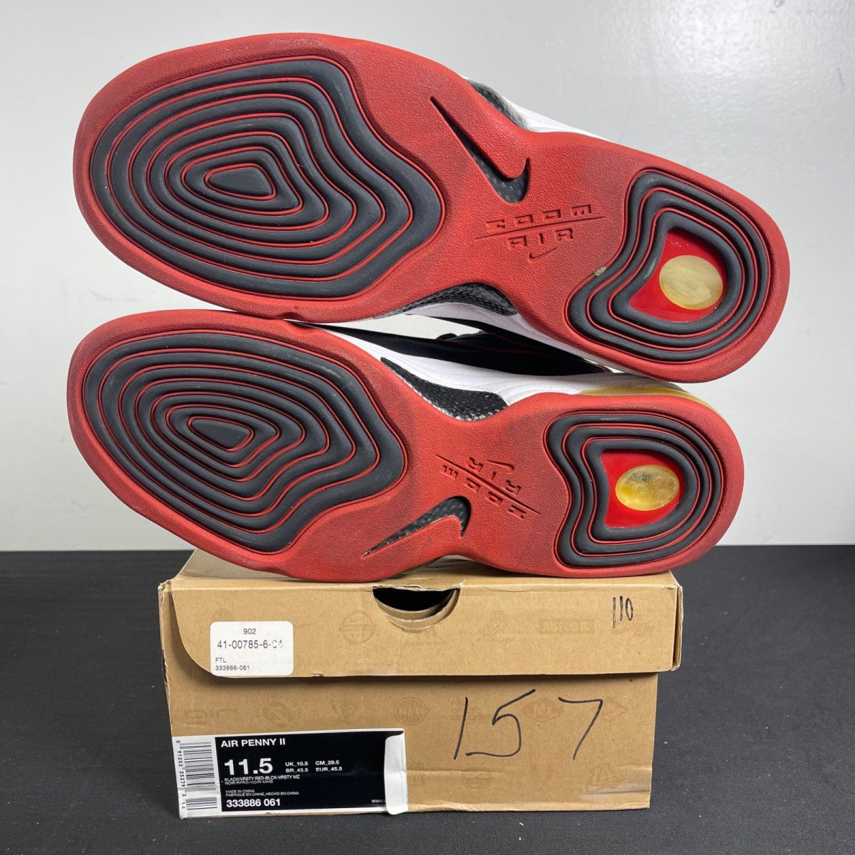 Nike Air Penny 2 Miami Heat (2009) (Size 11.5) - Image 5